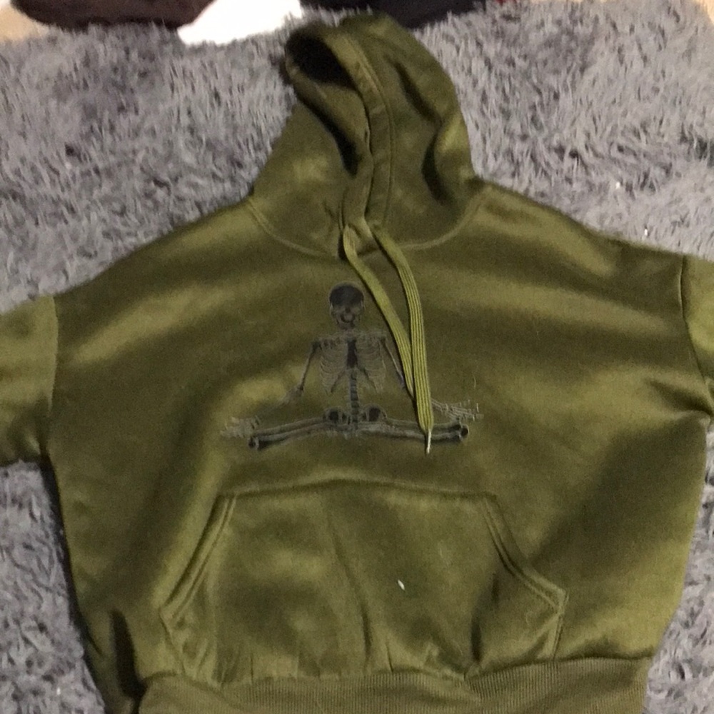 green hoddie
